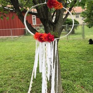 Oval flower dream catcher